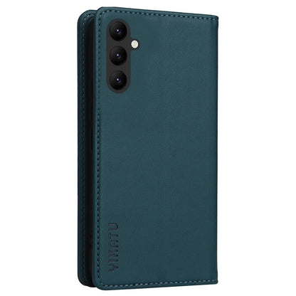YIKATU YK-001 For Samsung Galaxy A24 4G (162.1 x 77.6 x 8.3mm) Case Magnetic Closing Phone Cover PU Leather Wallet Stand Shell