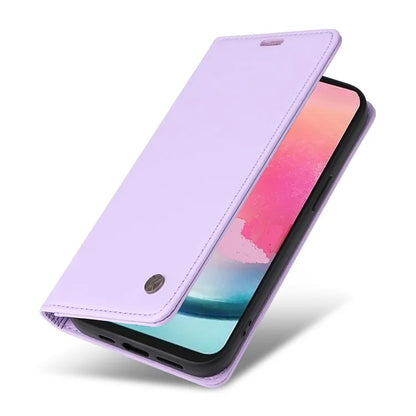 YIKATU YK-001 For Samsung Galaxy A24 4G (162.1 x 77.6 x 8.3mm) Case Magnetic Closing Phone Cover PU Leather Wallet Stand Shell