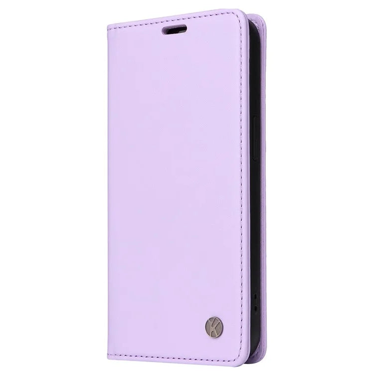 YIKATU YK-001 For Samsung Galaxy A24 4G (162.1 x 77.6 x 8.3mm) Case Magnetic Closing Phone Cover PU Leather Wallet Stand Shell