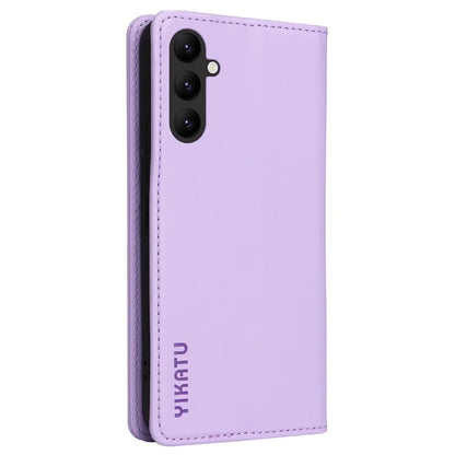 YIKATU YK-001 For Samsung Galaxy A24 4G (162.1 x 77.6 x 8.3mm) Case Magnetic Closing Phone Cover PU Leather Wallet Stand Shell