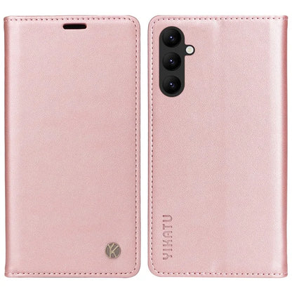 YIKATU YK-001 For Samsung Galaxy A24 4G (162.1 x 77.6 x 8.3mm) Case Magnetic Closing Phone Cover PU Leather Wallet Stand Shell