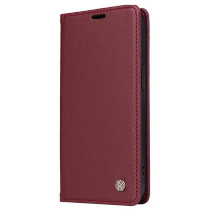 YIKATU YK-001 For Samsung Galaxy A24 4G (162.1 x 77.6 x 8.3mm) Case Magnetic Closing Phone Cover PU Leather Wallet Stand Shell