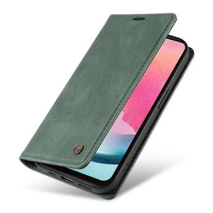 YIKATU YK-004 For Samsung Galaxy A24 4G (162.1 x 77.6 x 8.3mm) Case Magnetic PU Leather Stand Wallet Phone Cover