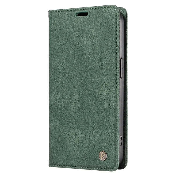 YIKATU YK-004 For Samsung Galaxy A24 4G (162.1 x 77.6 x 8.3mm) Case Magnetic PU Leather Stand Wallet Phone Cover