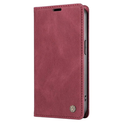 YIKATU YK-004 For Samsung Galaxy A24 4G (162.1 x 77.6 x 8.3mm) Case Magnetic PU Leather Stand Wallet Phone Cover