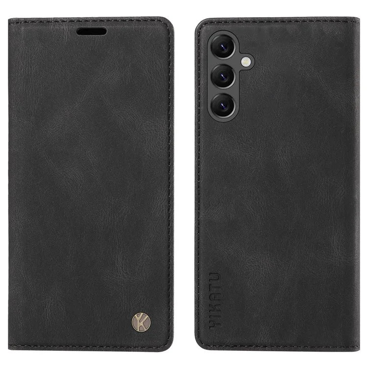 YIKATU YK-004 For Samsung Galaxy A24 4G (162.1 x 77.6 x 8.3mm) Case Magnetic PU Leather Stand Wallet Phone Cover