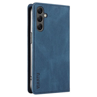 YIKATU YK-004 For Samsung Galaxy A24 4G (162.1 x 77.6 x 8.3mm) Case Magnetic PU Leather Stand Wallet Phone Cover