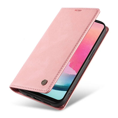 YIKATU YK-004 For Samsung Galaxy A24 4G (162.1 x 77.6 x 8.3mm) Case Magnetic PU Leather Stand Wallet Phone Cover