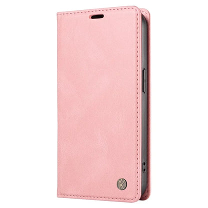 YIKATU YK-004 For Samsung Galaxy A24 4G (162.1 x 77.6 x 8.3mm) Case Magnetic PU Leather Stand Wallet Phone Cover