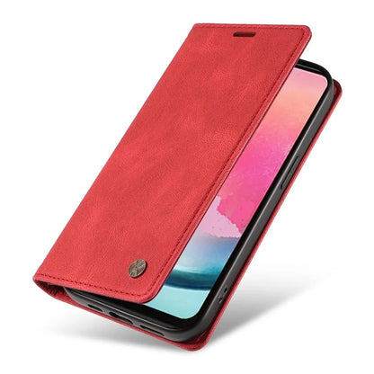 YIKATU YK-004 For Samsung Galaxy A24 4G (162.1 x 77.6 x 8.3mm) Case Magnetic PU Leather Stand Wallet Phone Cover