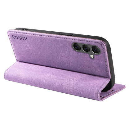 YIKATU YK-004 For Samsung Galaxy A24 4G (162.1 x 77.6 x 8.3mm) Case Magnetic PU Leather Stand Wallet Phone Cover