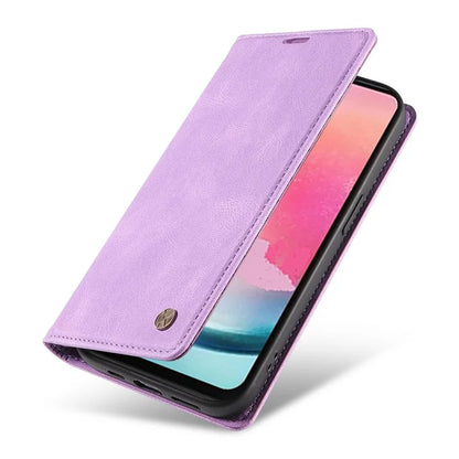 YIKATU YK-004 For Samsung Galaxy A24 4G (162.1 x 77.6 x 8.3mm) Case Magnetic PU Leather Stand Wallet Phone Cover