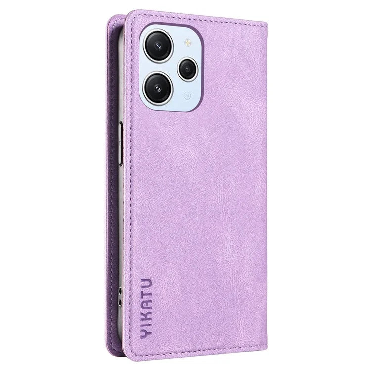 YIKATU YK-004 For Xiaomi Redmi Note 12 4G Case TPU + PU Leather Phone Cover Stand Wallet