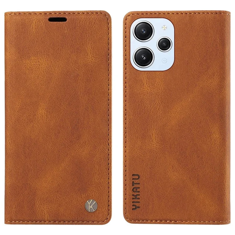 YIKATU YK-004 For Xiaomi Redmi Note 12 4G Case TPU + PU Leather Phone Cover Stand Wallet