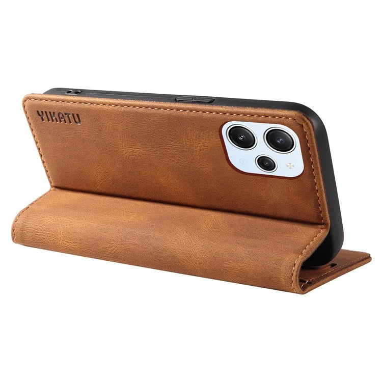 YIKATU YK-004 For Xiaomi Redmi Note 12 4G Case TPU + PU Leather Phone Cover Stand Wallet