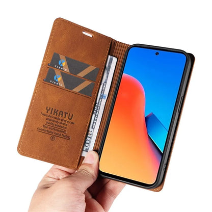YIKATU YK-004 For Xiaomi Redmi Note 12 4G Case TPU + PU Leather Phone Cover Stand Wallet