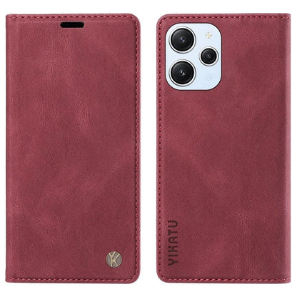 YIKATU YK-004 For Xiaomi Redmi Note 12 4G Case TPU + PU Leather Phone Cover Stand Wallet