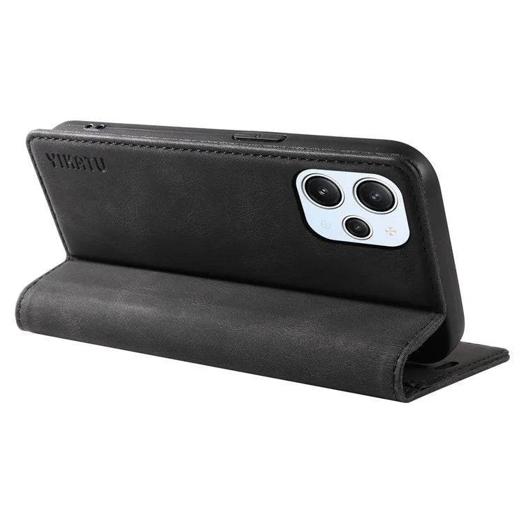 YIKATU YK-004 For Xiaomi Redmi Note 12 4G Case TPU + PU Leather Phone Cover Stand Wallet