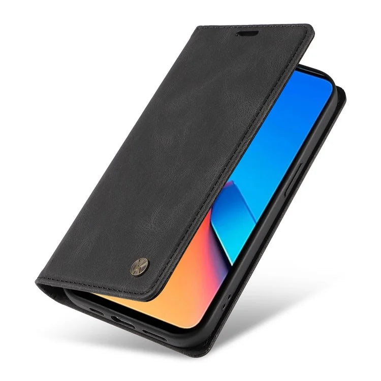 YIKATU YK-004 For Xiaomi Redmi Note 12 4G Case TPU + PU Leather Phone Cover Stand Wallet
