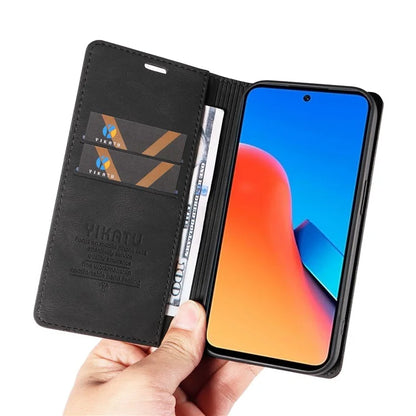 YIKATU YK-004 For Xiaomi Redmi Note 12 4G Case TPU + PU Leather Phone Cover Stand Wallet