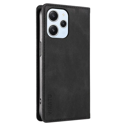 YIKATU YK-004 For Xiaomi Redmi Note 12 4G Case TPU + PU Leather Phone Cover Stand Wallet