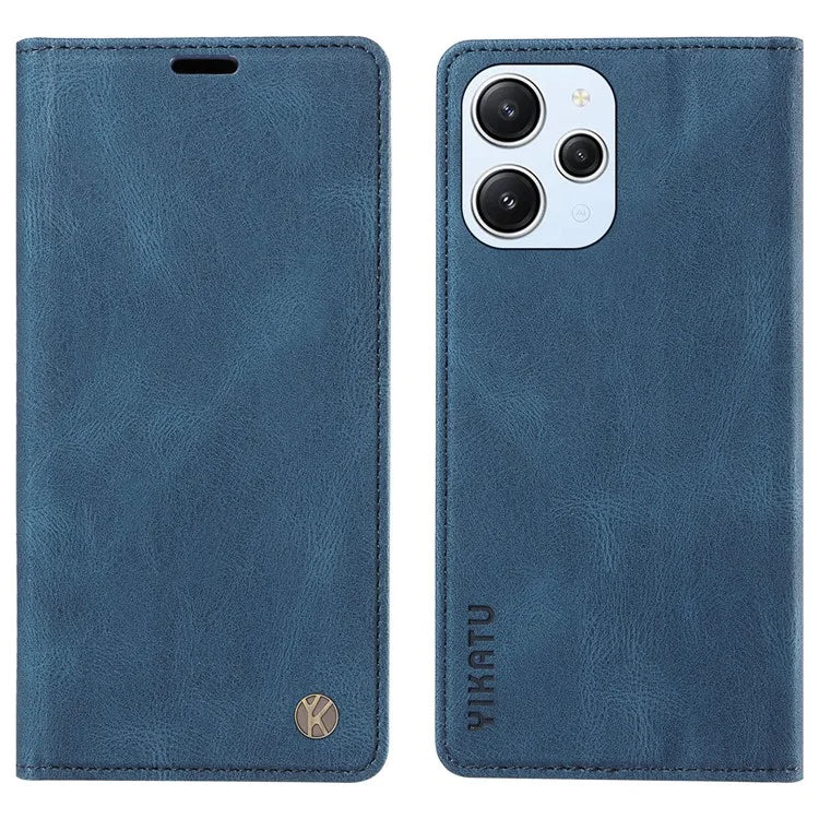 YIKATU YK-004 For Xiaomi Redmi Note 12 4G Case TPU + PU Leather Phone Cover Stand Wallet