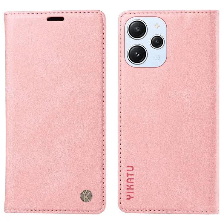 YIKATU YK-004 For Xiaomi Redmi Note 12 4G Case TPU + PU Leather Phone Cover Stand Wallet