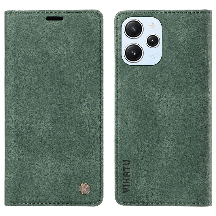 YIKATU YK-004 For Xiaomi Redmi Note 12 4G Case TPU + PU Leather Phone Cover Stand Wallet