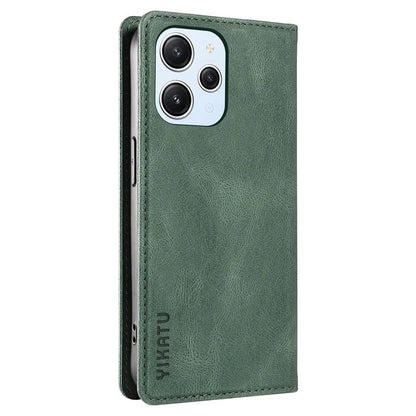 YIKATU YK-004 For Xiaomi Redmi Note 12 4G Case TPU + PU Leather Phone Cover Stand Wallet
