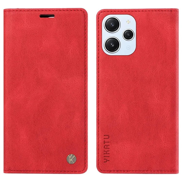 YIKATU YK-004 For Xiaomi Redmi Note 12 4G Case TPU + PU Leather Phone Cover Stand Wallet