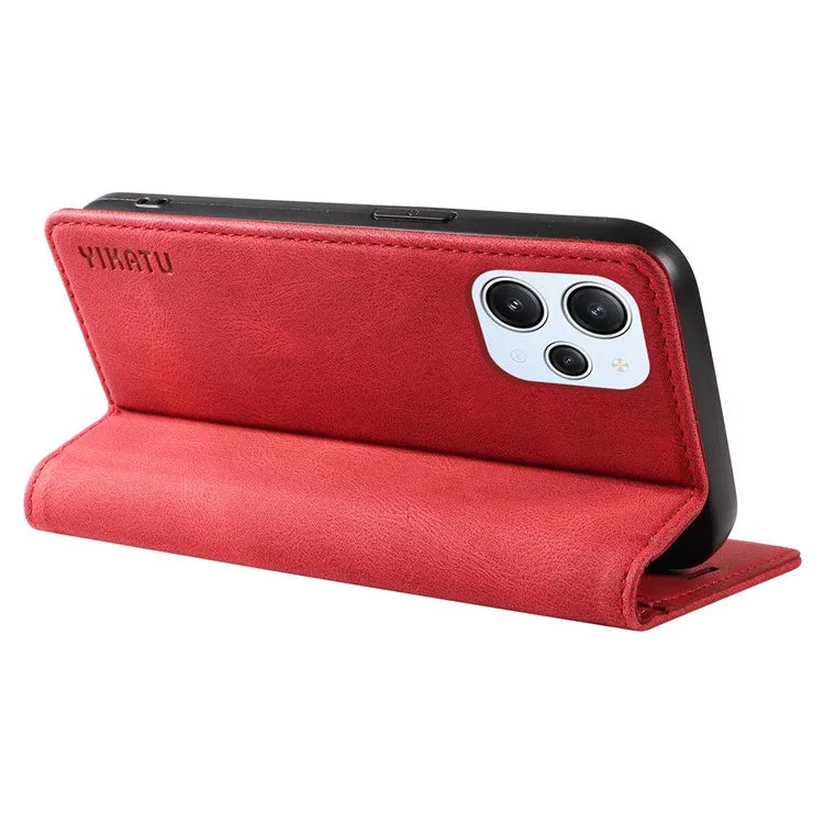 YIKATU YK-004 For Xiaomi Redmi Note 12 4G Case TPU + PU Leather Phone Cover Stand Wallet