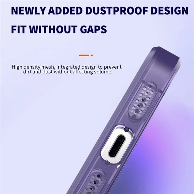 Anti-Drop Phone Case for iPhone 14 Plus Case PC+TPU Phone Cover with Glass Lens Film