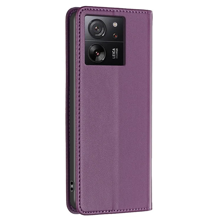 BINFEN COLOR BF18 For Xiaomi 13T / 13T Pro / Redmi K60 Ultra Case PU Leather Card Slots Phone Cover Shell