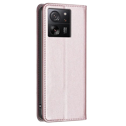 BINFEN COLOR BF18 For Xiaomi 13T / 13T Pro / Redmi K60 Ultra Case PU Leather Card Slots Phone Cover Shell