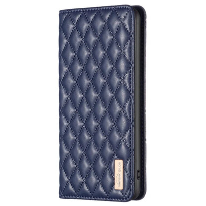 BINFEN COLOR BF Style-16 For Xiaomi 13T / 13T Pro / Redmi K60 Ultra Case PU Leather Rhombus Phone Cover