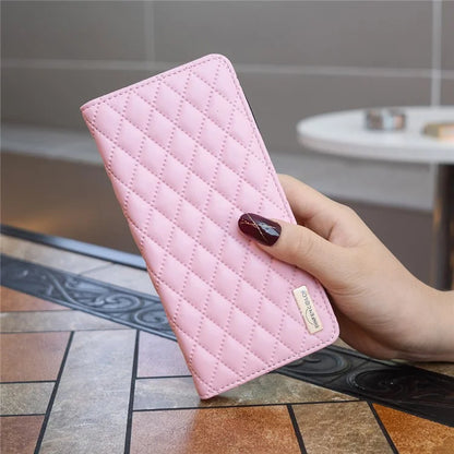 BINFEN COLOR BF Style-16 For Xiaomi 13T / 13T Pro / Redmi K60 Ultra Case PU Leather Rhombus Phone Cover