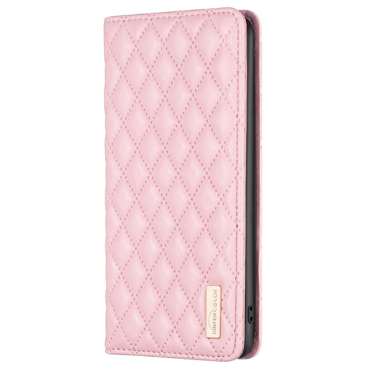 BINFEN COLOR BF Style-16 For Xiaomi 13T / 13T Pro / Redmi K60 Ultra Case PU Leather Rhombus Phone Cover