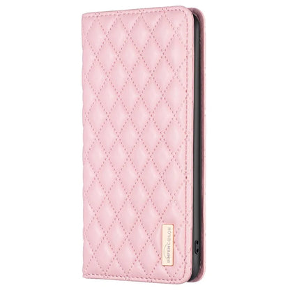 BINFEN COLOR BF Style-16 For Xiaomi 13T / 13T Pro / Redmi K60 Ultra Case PU Leather Rhombus Phone Cover