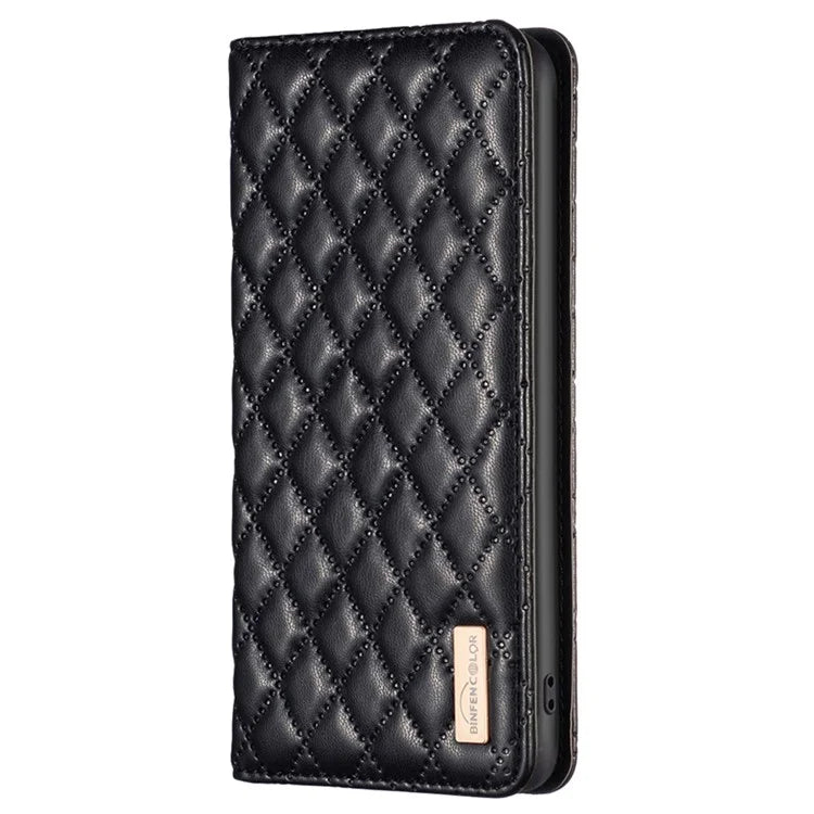 BINFEN COLOR BF Style-16 For Xiaomi 13T / 13T Pro / Redmi K60 Ultra Case PU Leather Rhombus Phone Cover