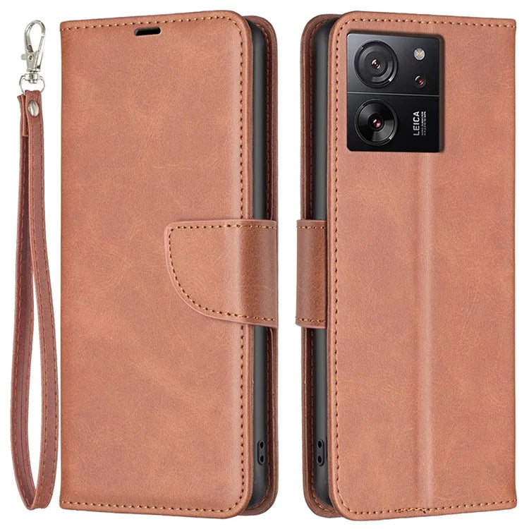 For Xiaomi 13T Pro / 13T / Redmi K60 Ultra Case Stand PU Leather Phone Cover Anti-Scratch Wallet
