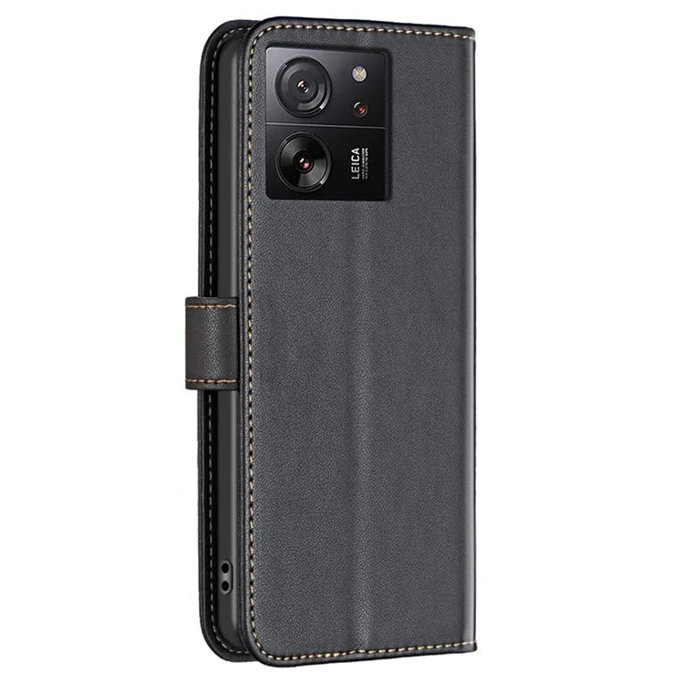 BINFEN COLOR BF17 For Xiaomi 13T Pro / 13T / Redmi K60 Ultra Case Wallet Leather Cell Phone Cover with Stand