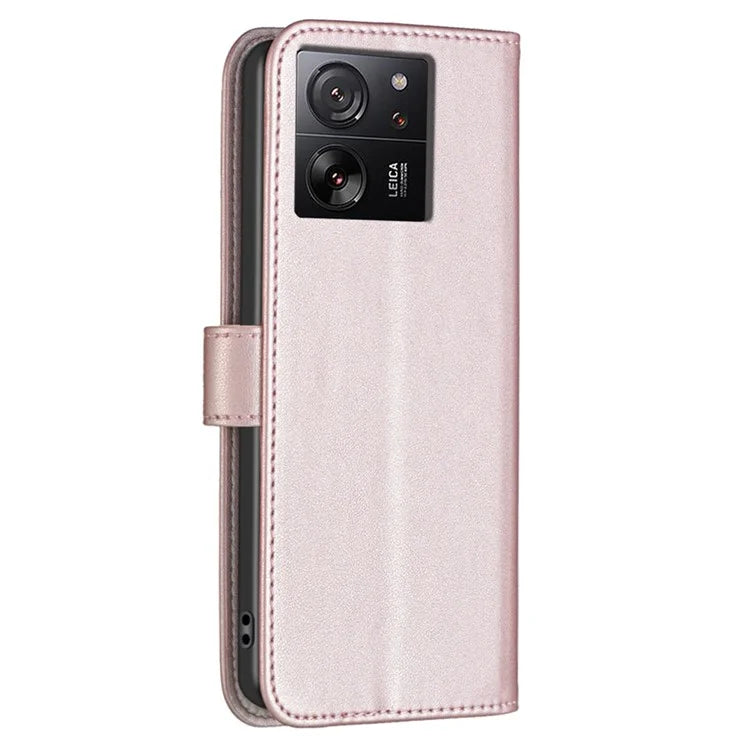 BINFEN COLOR BF17 For Xiaomi 13T Pro / 13T / Redmi K60 Ultra Case Wallet Leather Cell Phone Cover with Stand