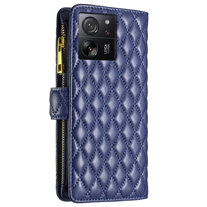 BINFEN COLOR BF Style-15 For Xiaomi 13T / 13T Pro / Redmi K60 Ultra Case PU Leather Zipper Wallet Phone Cover