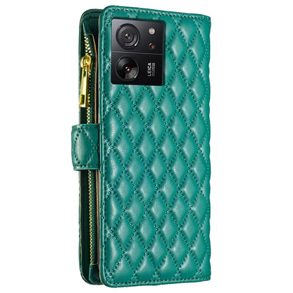 BINFEN COLOR BF Style-15 For Xiaomi 13T / 13T Pro / Redmi K60 Ultra Case PU Leather Zipper Wallet Phone Cover