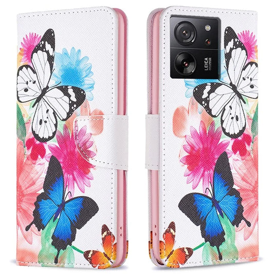 For Xiaomi 13T / 13T Pro / Redmi K60 Ultra Case PU Leather Pattern Flip Wallet Phone Cover
