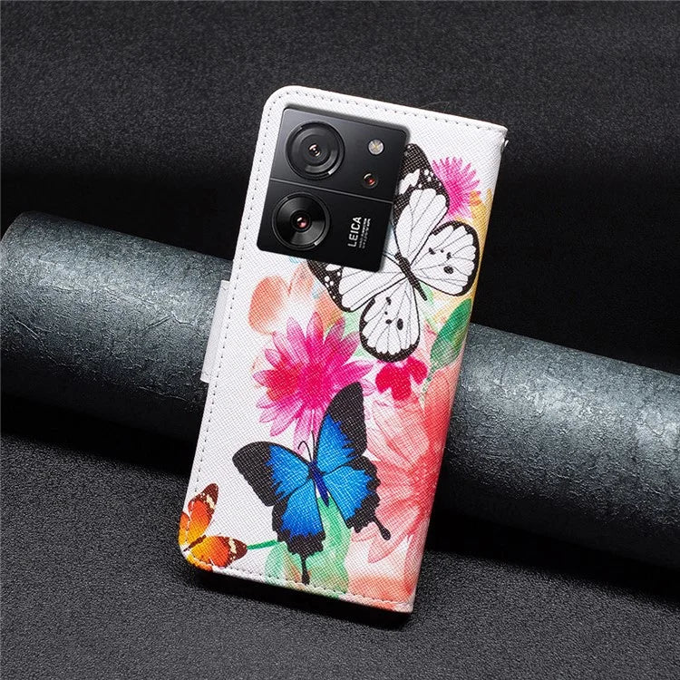 For Xiaomi 13T / 13T Pro / Redmi K60 Ultra Case PU Leather Pattern Flip Wallet Phone Cover