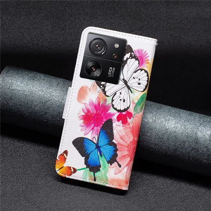 For Xiaomi 13T / 13T Pro / Redmi K60 Ultra Case PU Leather Pattern Flip Wallet Phone Cover