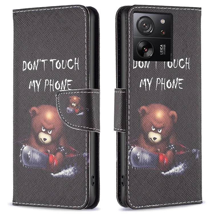For Xiaomi 13T / 13T Pro / Redmi K60 Ultra Case PU Leather Pattern Flip Wallet Phone Cover