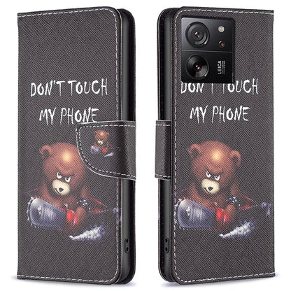 For Xiaomi 13T / 13T Pro / Redmi K60 Ultra Case PU Leather Pattern Flip Wallet Phone Cover