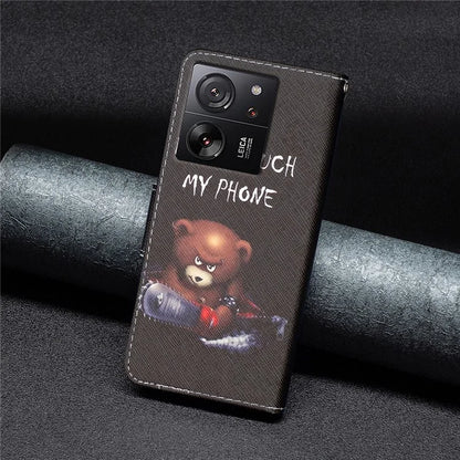 For Xiaomi 13T / 13T Pro / Redmi K60 Ultra Case PU Leather Pattern Flip Wallet Phone Cover